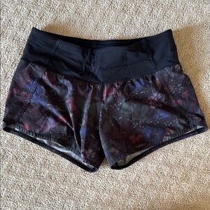Floral Black Women's Shorts